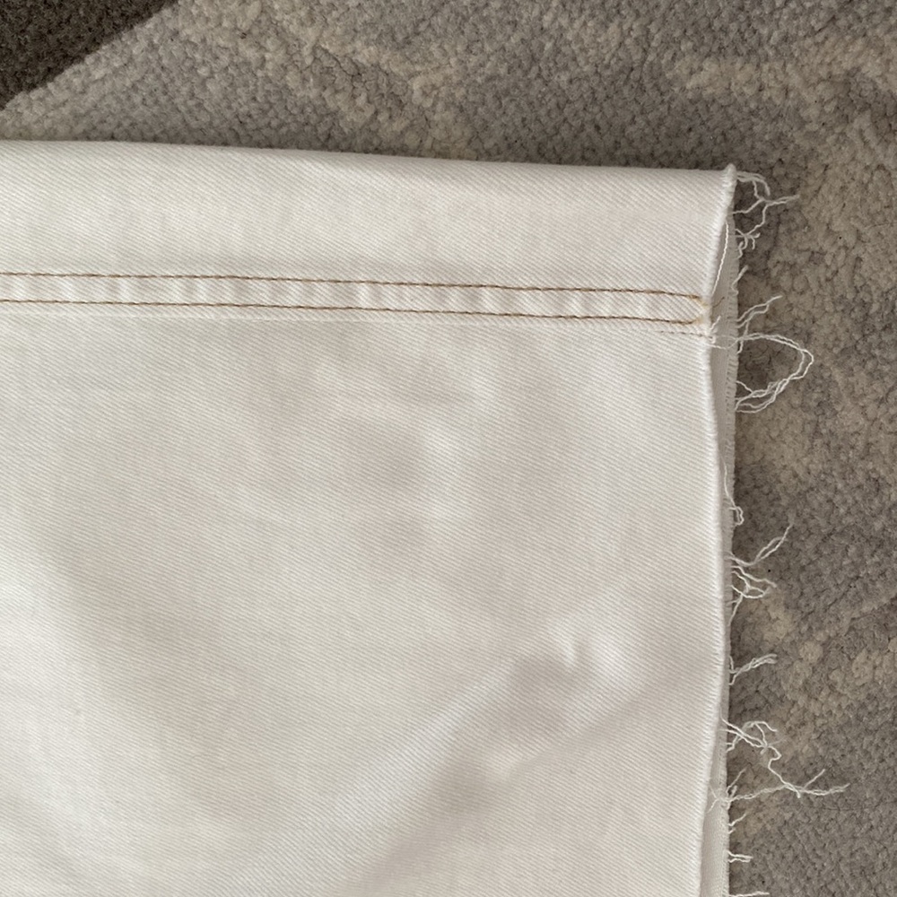 Seven7 White Denim Pocket Mini Skirt - Picture 4 of 6